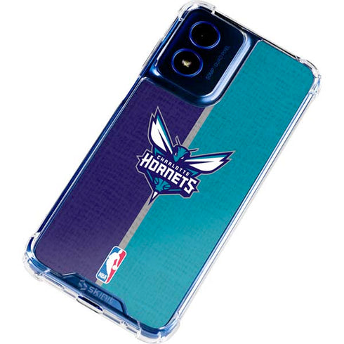 NBA Charlotte Hornets Canvas Moto G 5G (2024) Clear Case